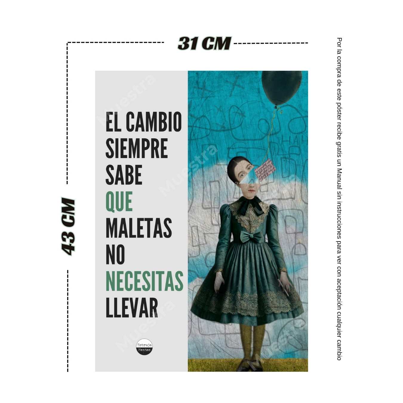 Póster El cambio siempre sabe qué maletas no necesitas