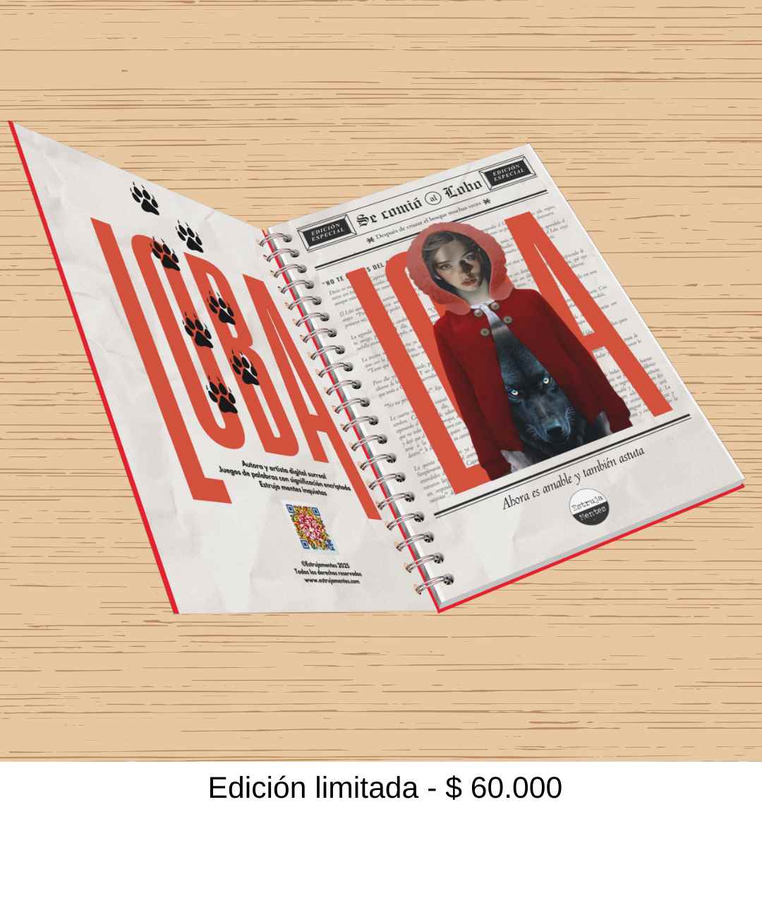 Caperucita Loba - Cuaderno de diseño - Incluye Ebook (Manual sin instrucciones para poner límites)