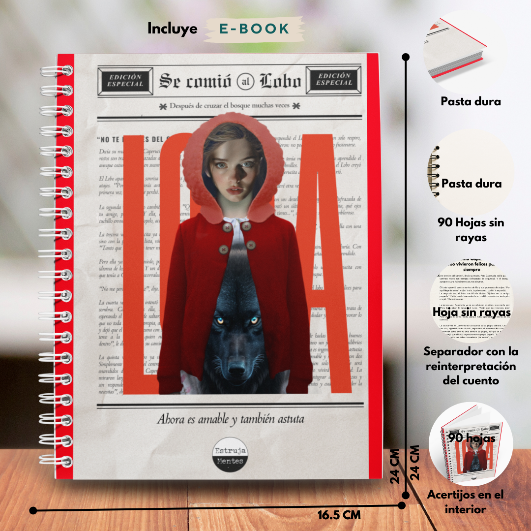 Caperucita Loba - Cuaderno de diseño - Incluye Ebook (Manual sin instrucciones para poner límites)