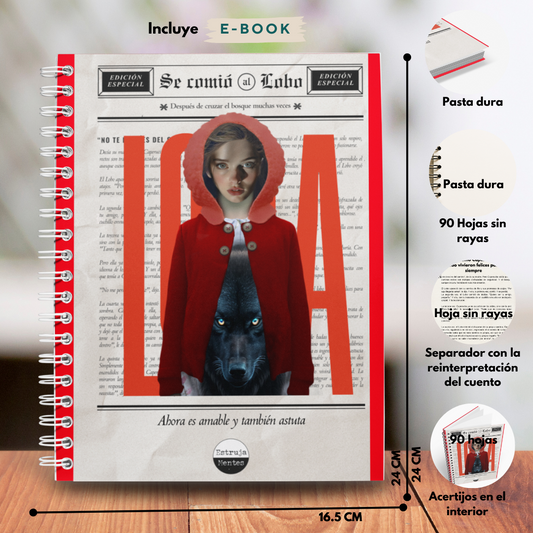 Caperucita Loba - Cuaderno de diseño - Incluye Ebook (Manual sin instrucciones para poner límites)
