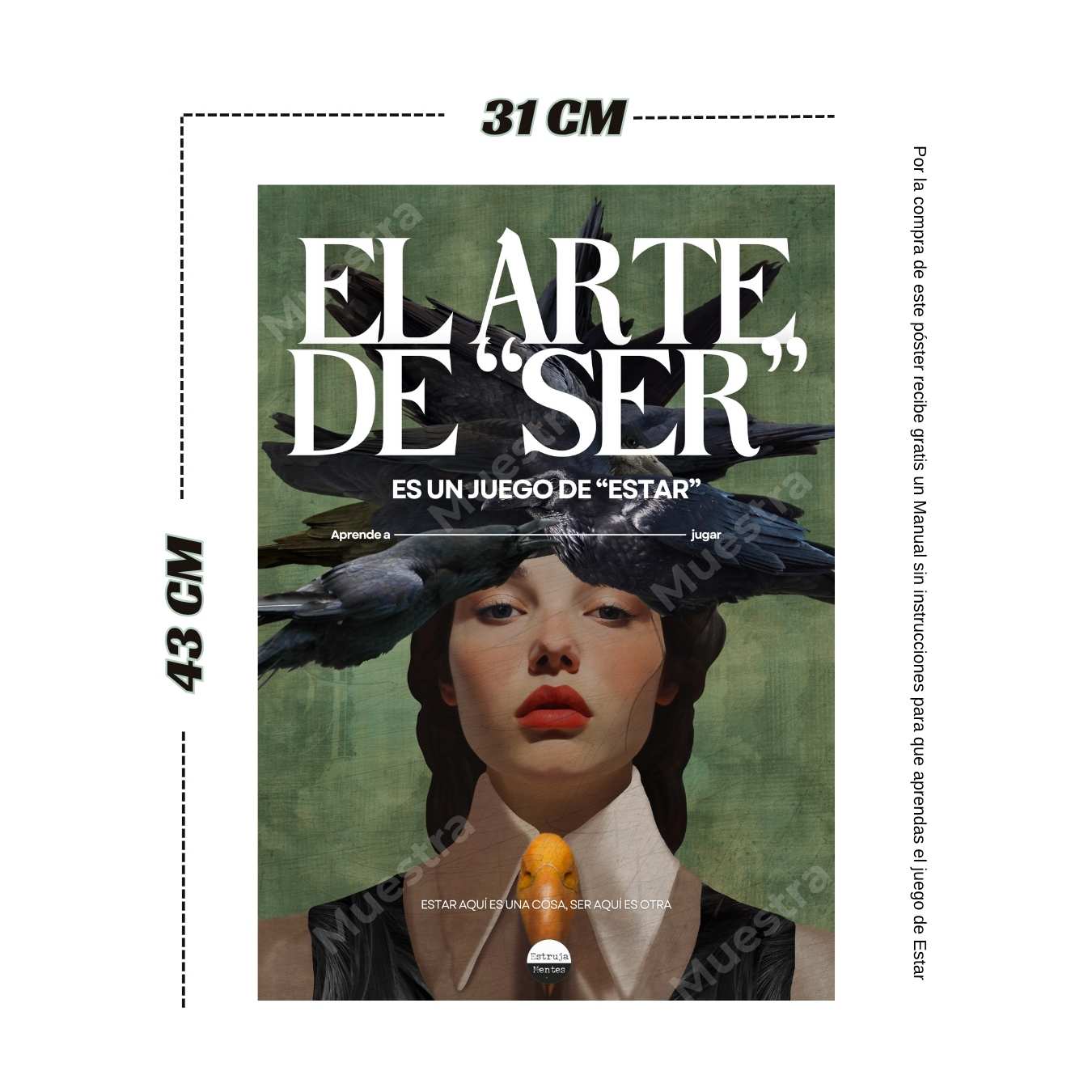 Póster El arte de ser es un juego de estar